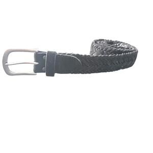 Abercrombie & Fitch Black Braided Suede Leather Belt - L/XL
